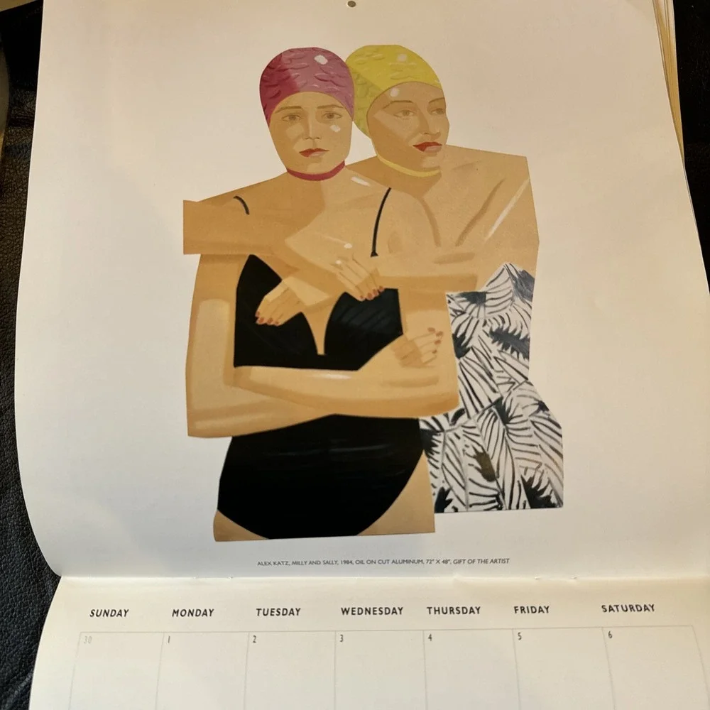 Vintage 1996 Colby College Calendar With Framable Pictures Alex Katz